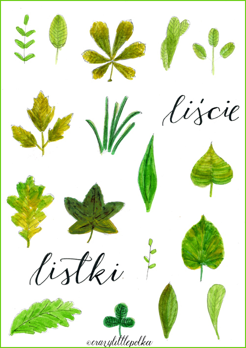 obrazek wiosna kaligrafia handlettering