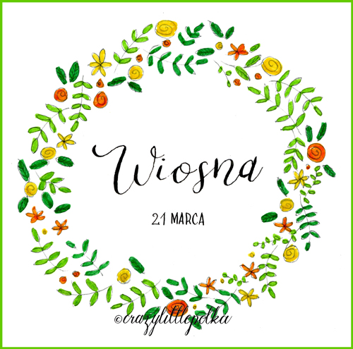 handlettering kaligrafia wiosna
