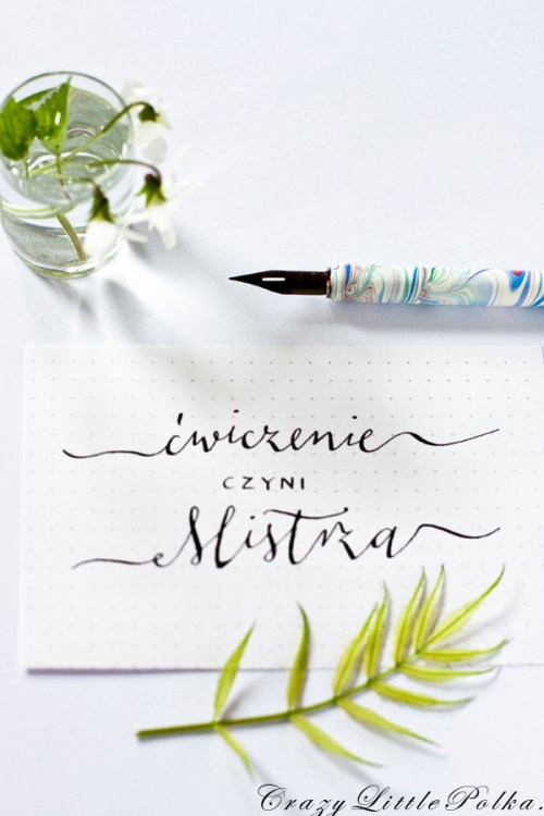 kaligrafia cwiczenie